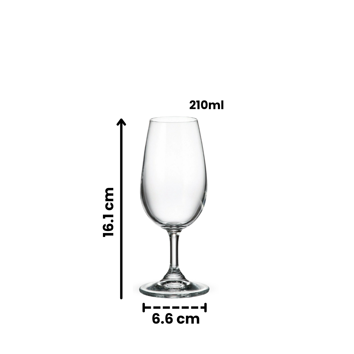 Colibri - Juego De 6 Copas de Vidrio 210 ml