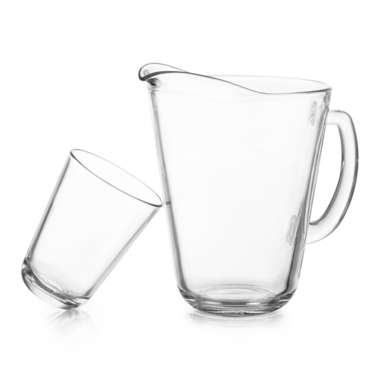 Calypso - Juego 6 De Vasos De Vidrio con Jarra