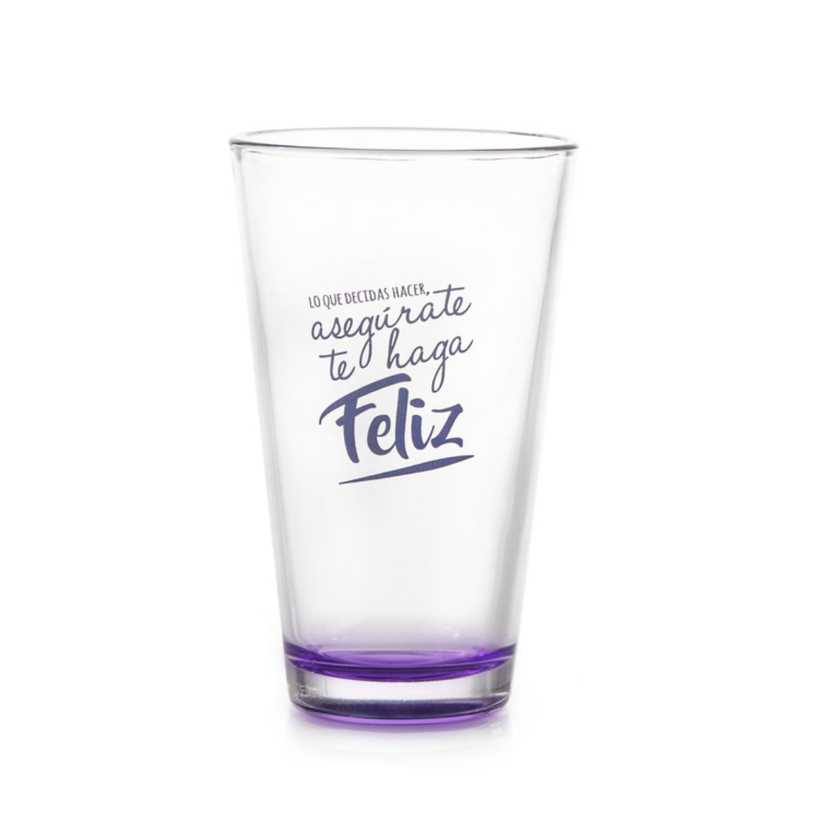Quotes- Juego De 4 Vasos 414 ml De Vidrio Decorado