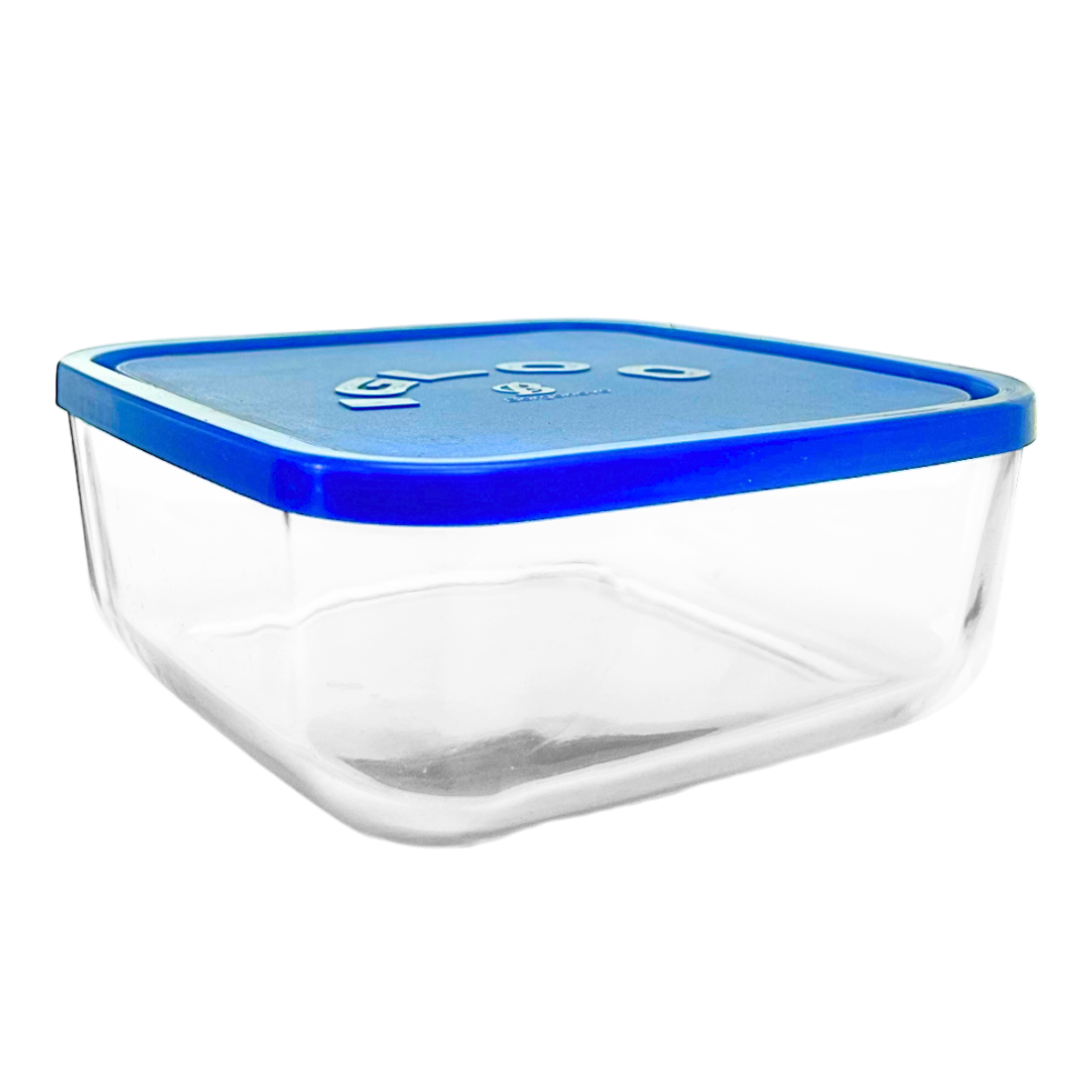 Igloo - Contenedor Cuadrado de Vidrio con Tapa.