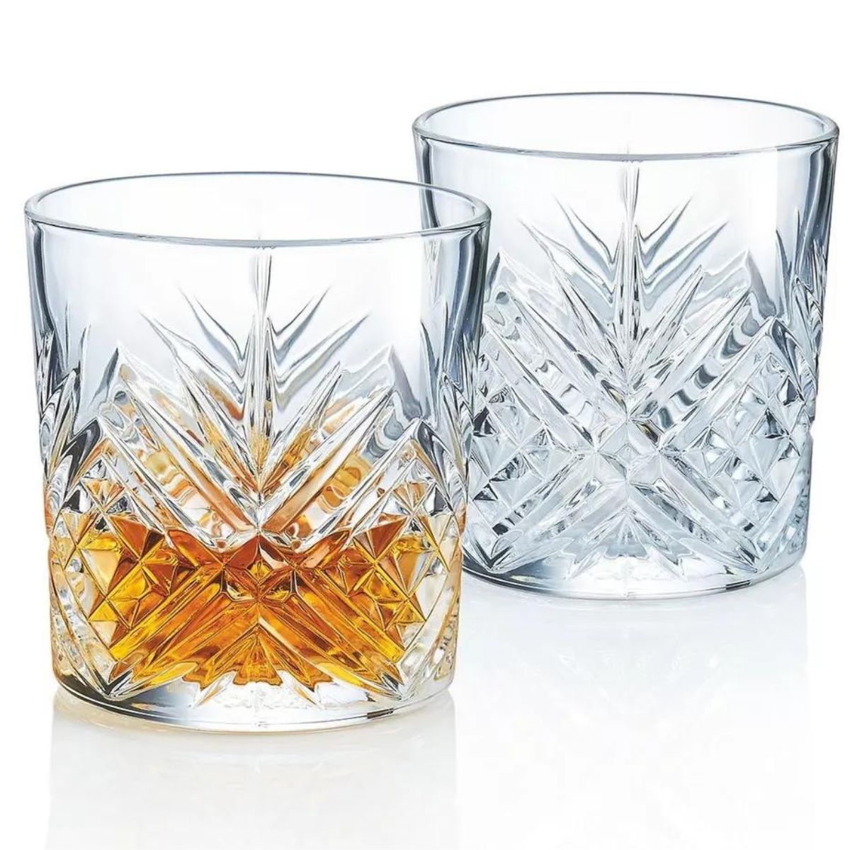 Eugene - Juego de 6 Vasos de Vidrio Tipo Cortado