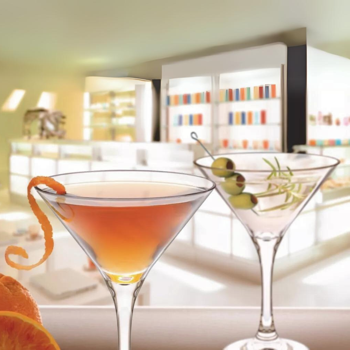 Martini - Juego de 6 Copas de Vidrio De Varias Capacidades