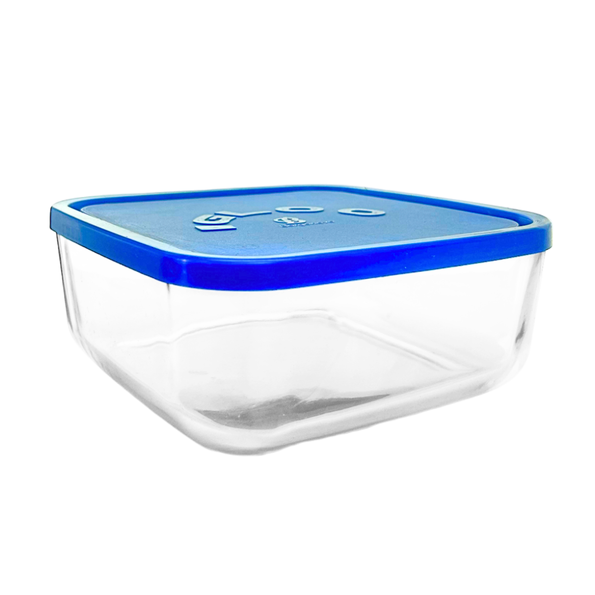 Igloo - Contenedor Cuadrado de Vidrio con Tapa.