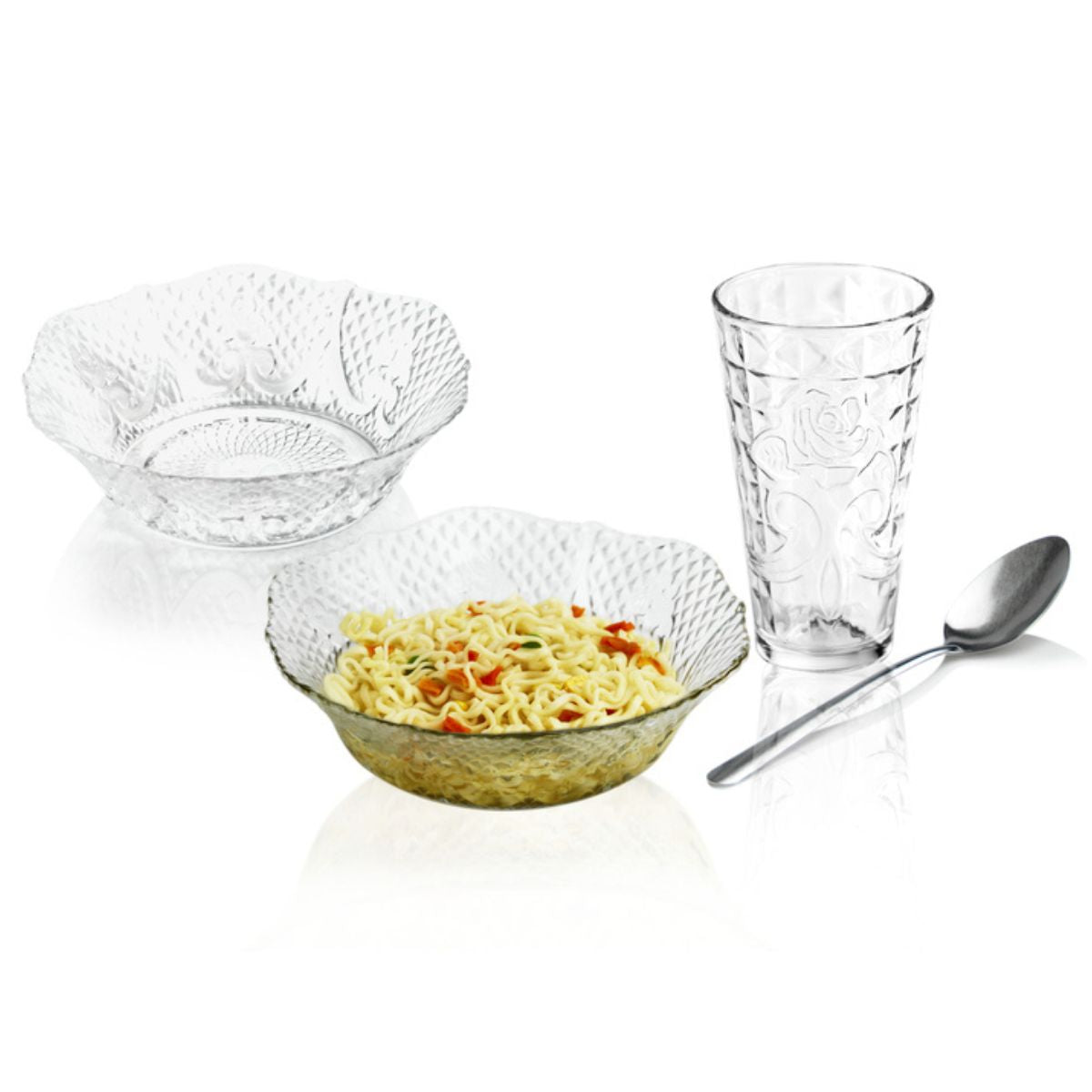 Santa Elenita - Vajilla De 12 Pzas De Vidrio