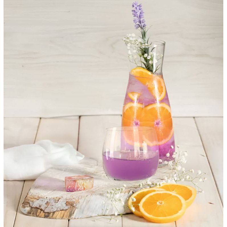 Torino - Set de Jarra De Vidrio 1 Lt y 4 Vasos De 400 ml
