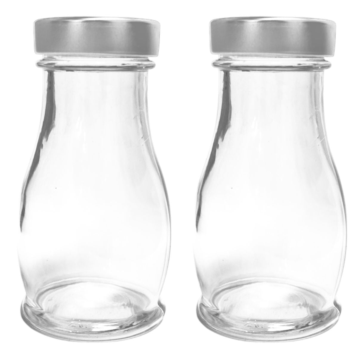 2 Saleros De Vidrio Para Especias con tapa