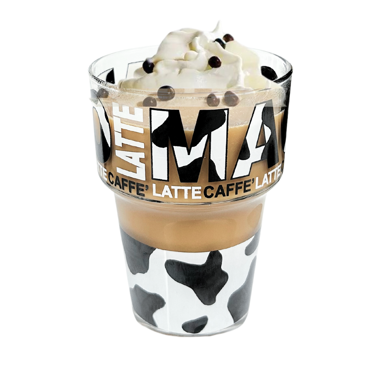 Latte Machiato - Juego De 6 Vasos de Vidrio Para Café 320 Ml