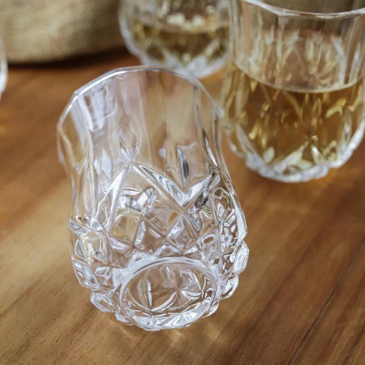 Unicus - Juego De 12 Tequileros De Vidrio Tipo Cortado