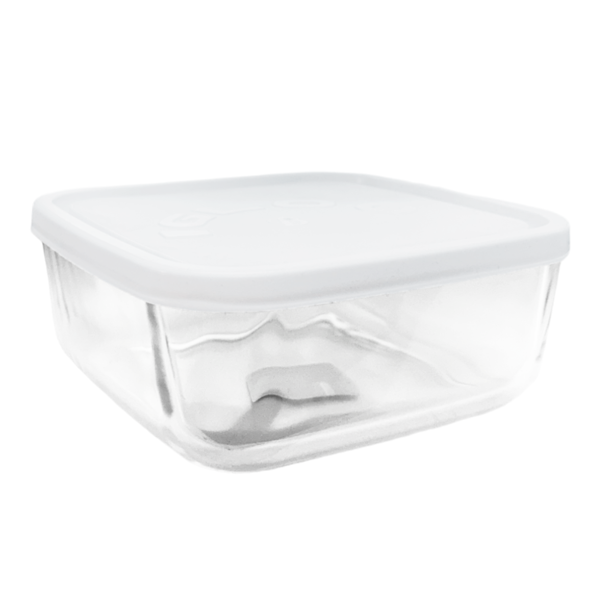 Igloo - Contenedor Cuadrado de Vidrio con Tapa.