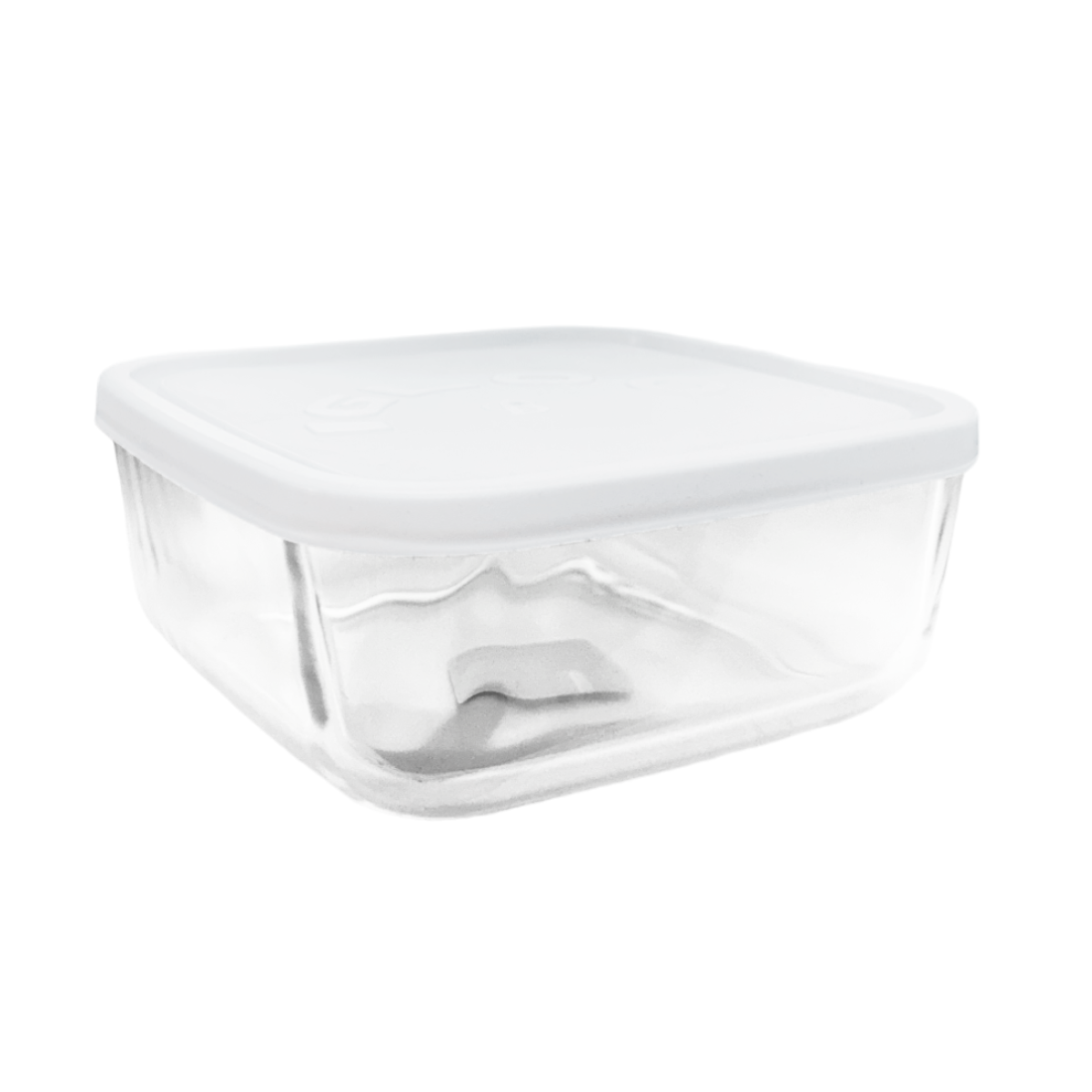 Igloo - Contenedor Cuadrado de Vidrio con Tapa.