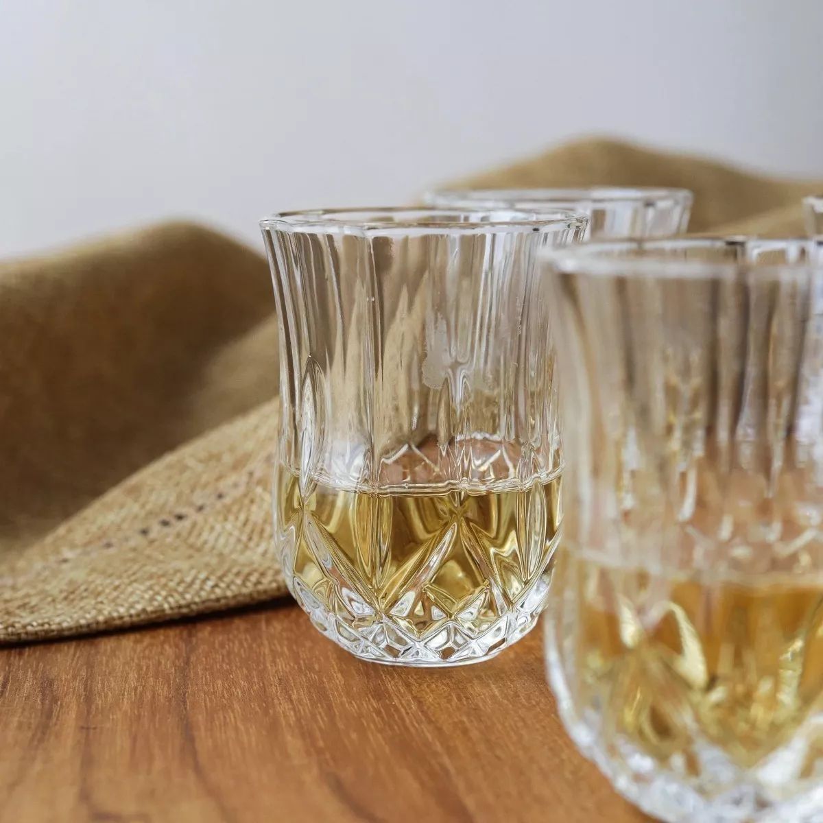 Unicus - Juego De 12 Tequileros De Vidrio Tipo Cortado