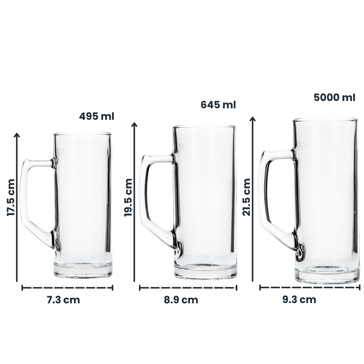 Reno - Juego De 6 Tarros Para Cerveza