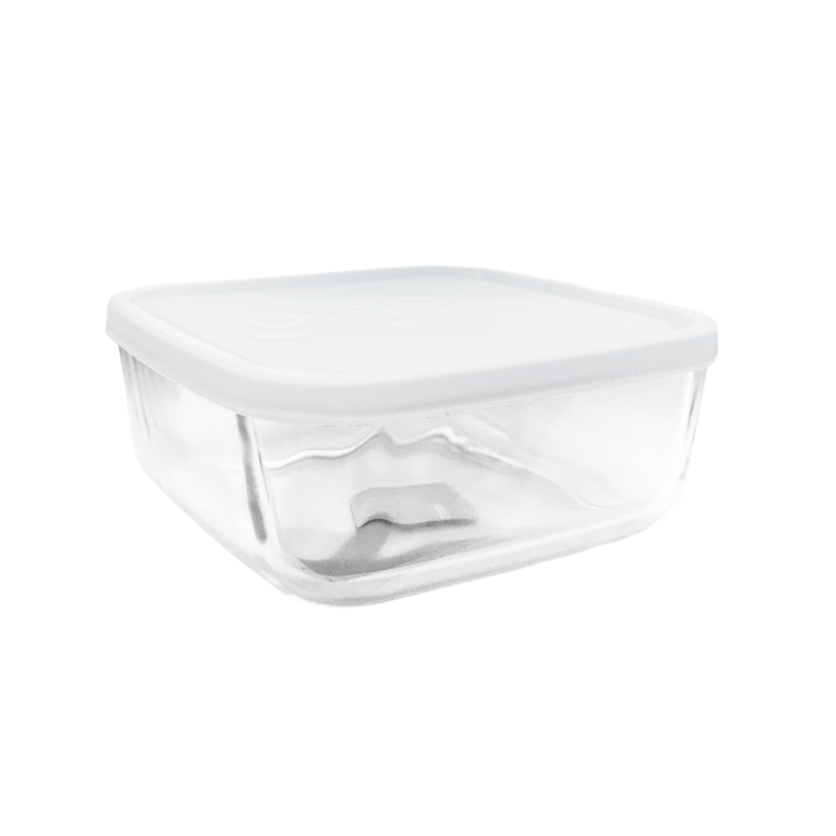 Igloo - Contenedor Cuadrado de Vidrio con Tapa.