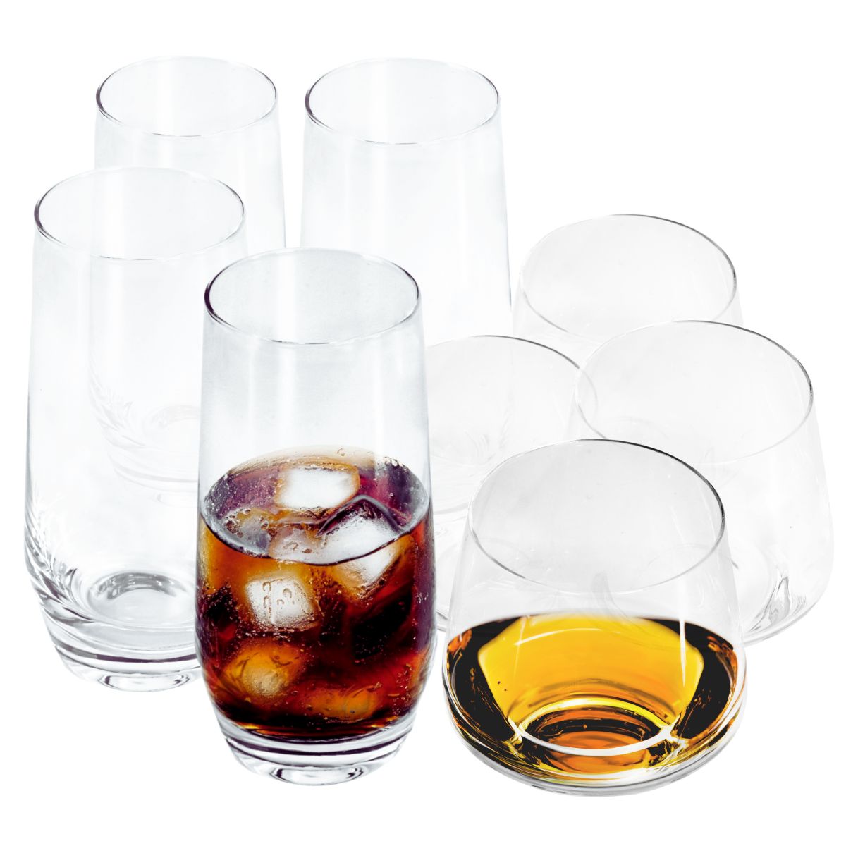 Zen - Juego De 6 Vasos De Vidrio