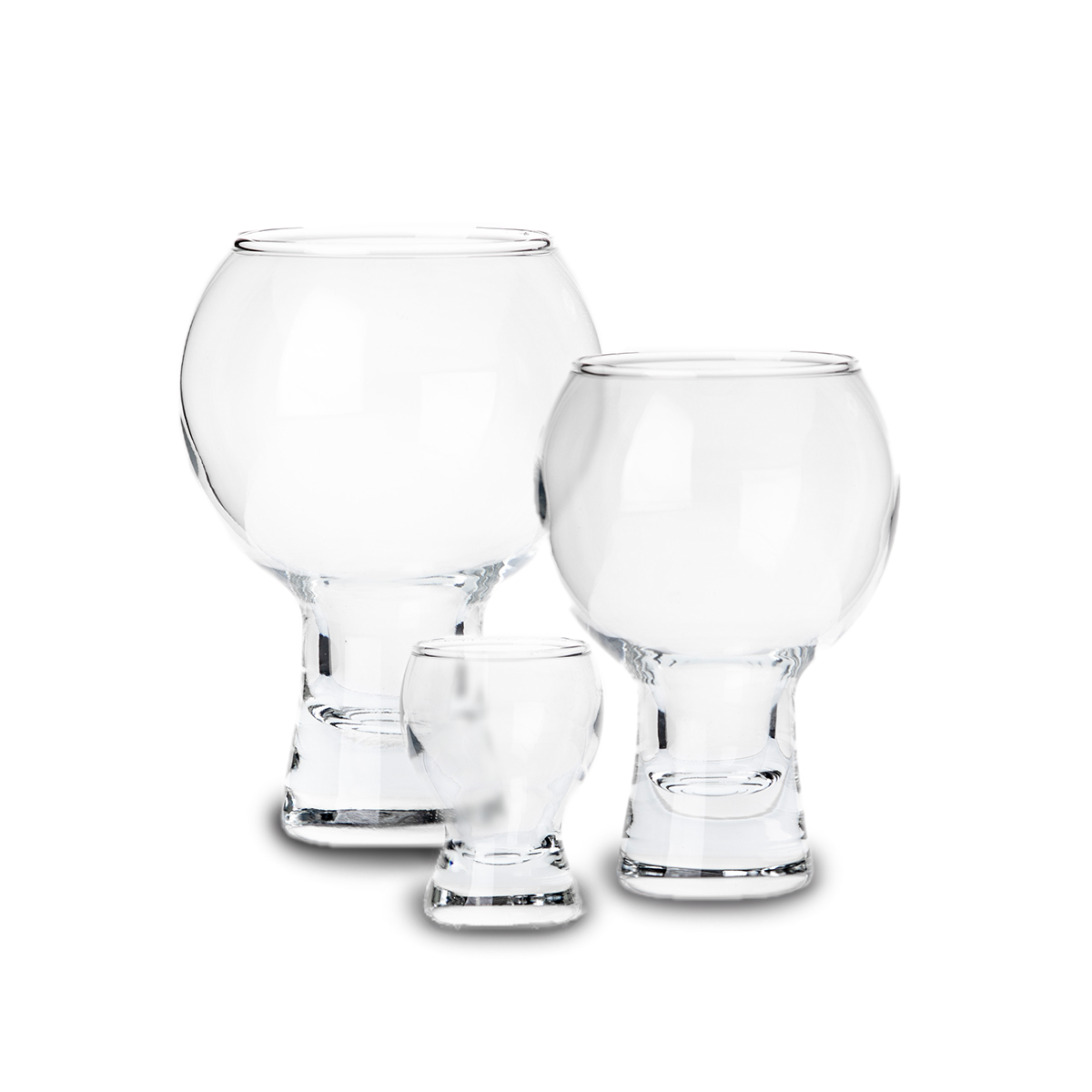 Agrippa - Juego de 6 Vasos Estilo Burbuja De Vidrio.