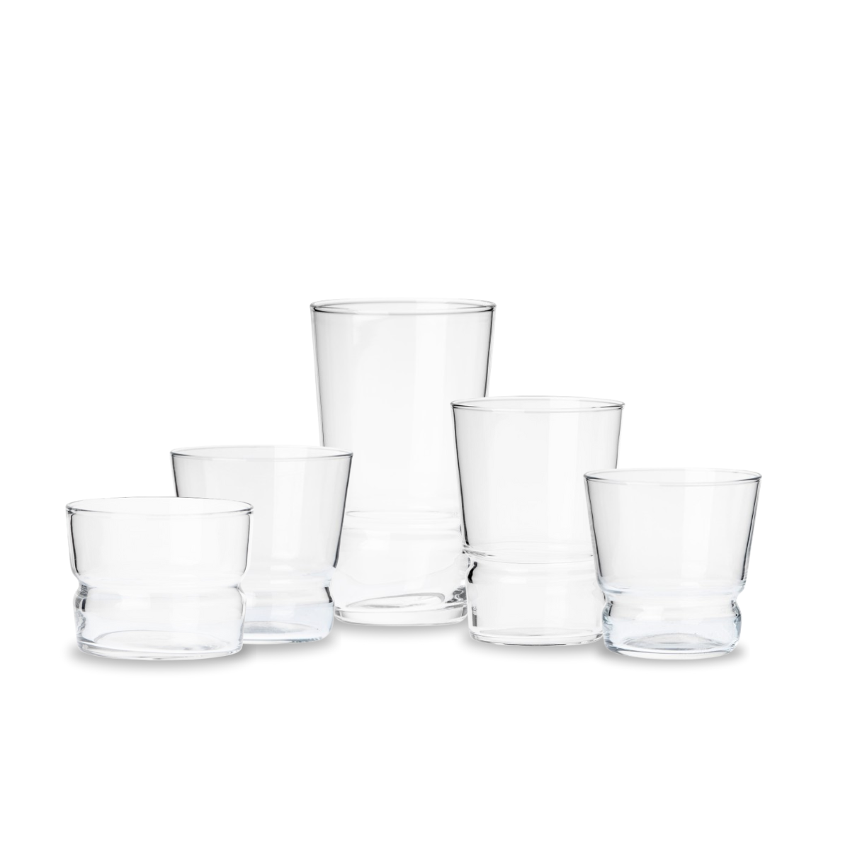 Brera - Juego de 6 Vasos de Vidrio