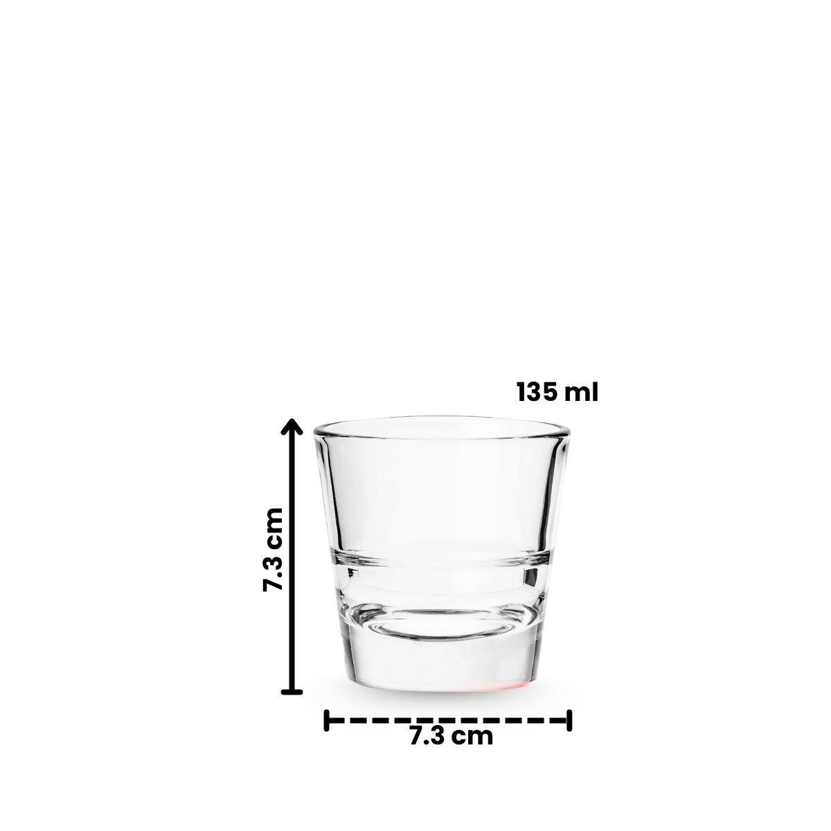 Conic Amaro - Juego de 6 Tequileros de Vidrio 135 ml