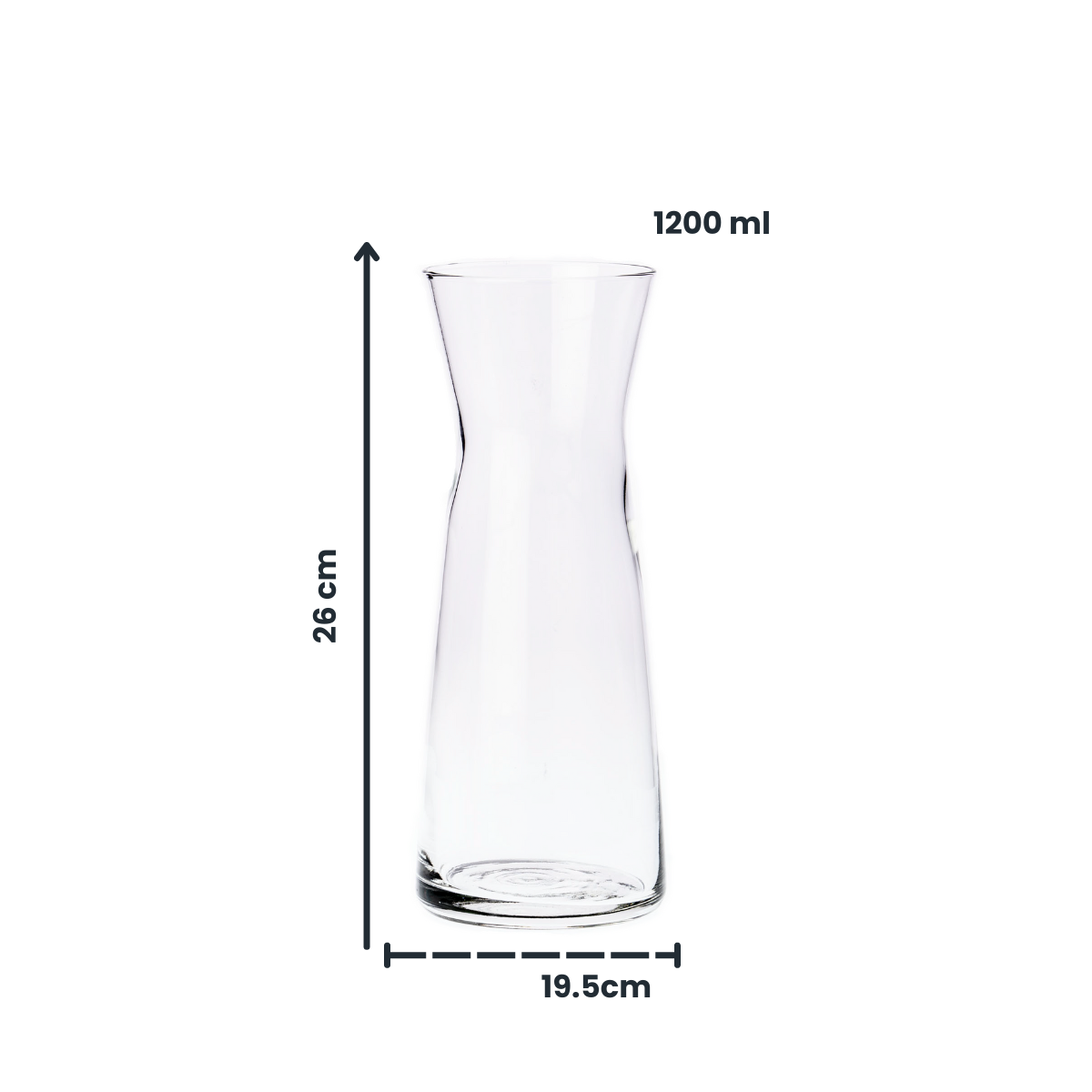 Biconic - Garrafa de Vidrio de 1L