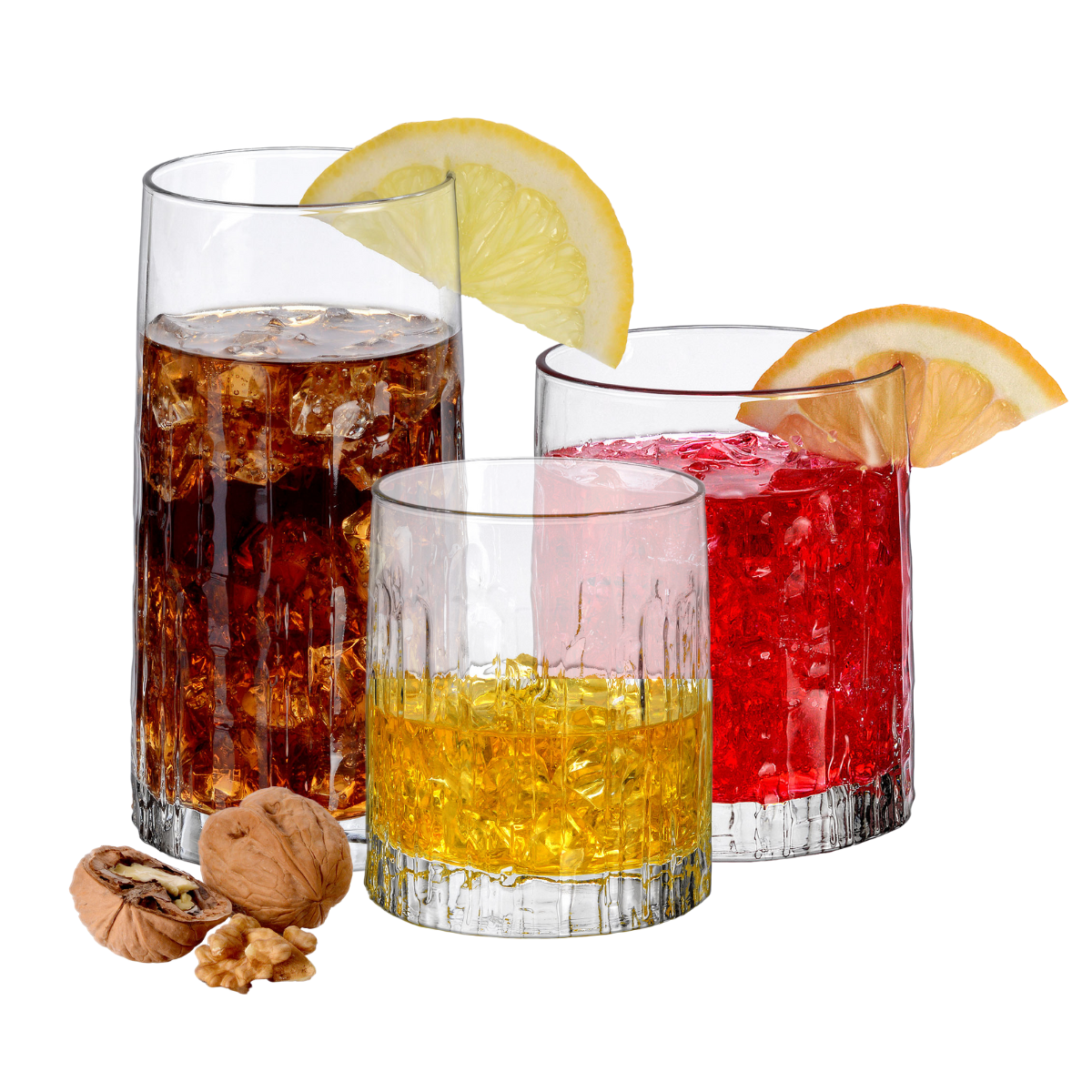 Oak - Juego De 6 Vasos Vintage De Vidrio