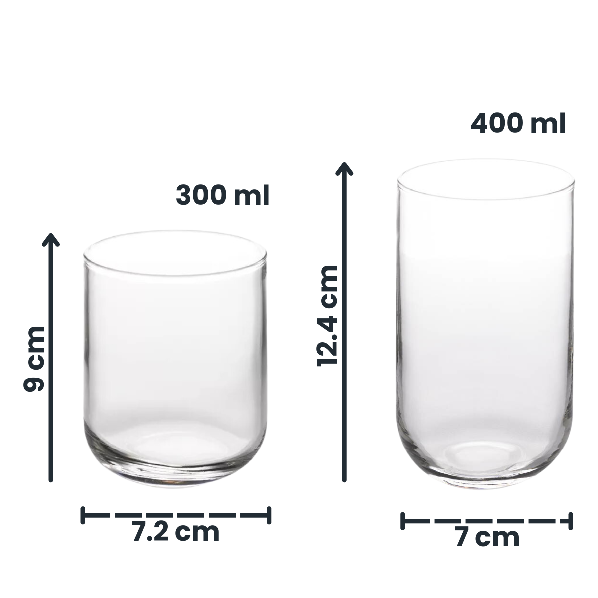 Capella - Juego De 6 Vasos De Vidrio