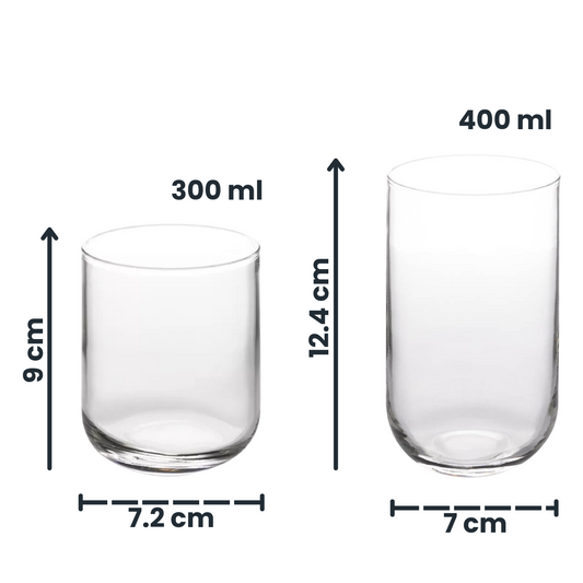 Capella - Juego De 6 Vasos De Vidrio