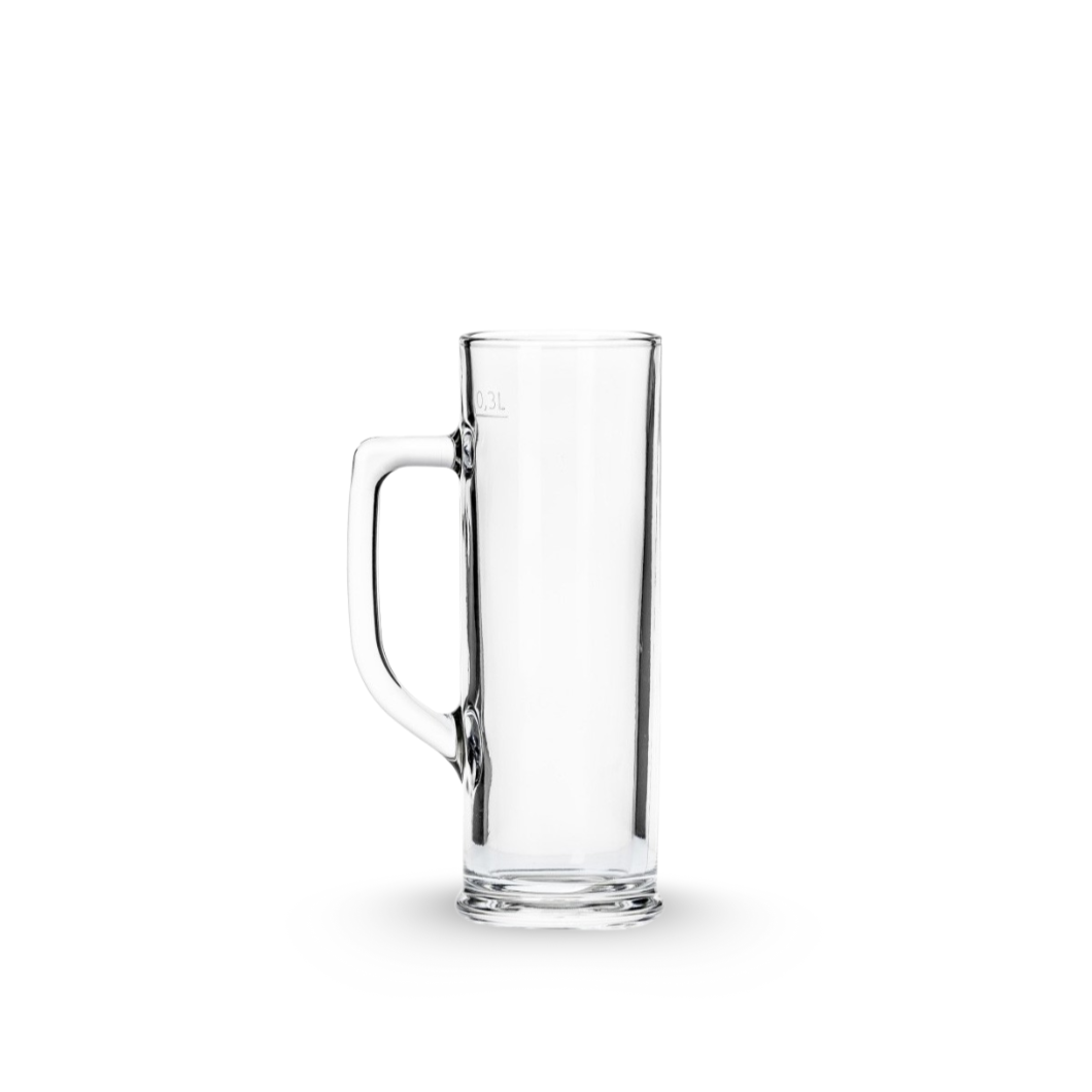 Danubio 0.3 L - Juego de 6 Tarros de Vidrio.