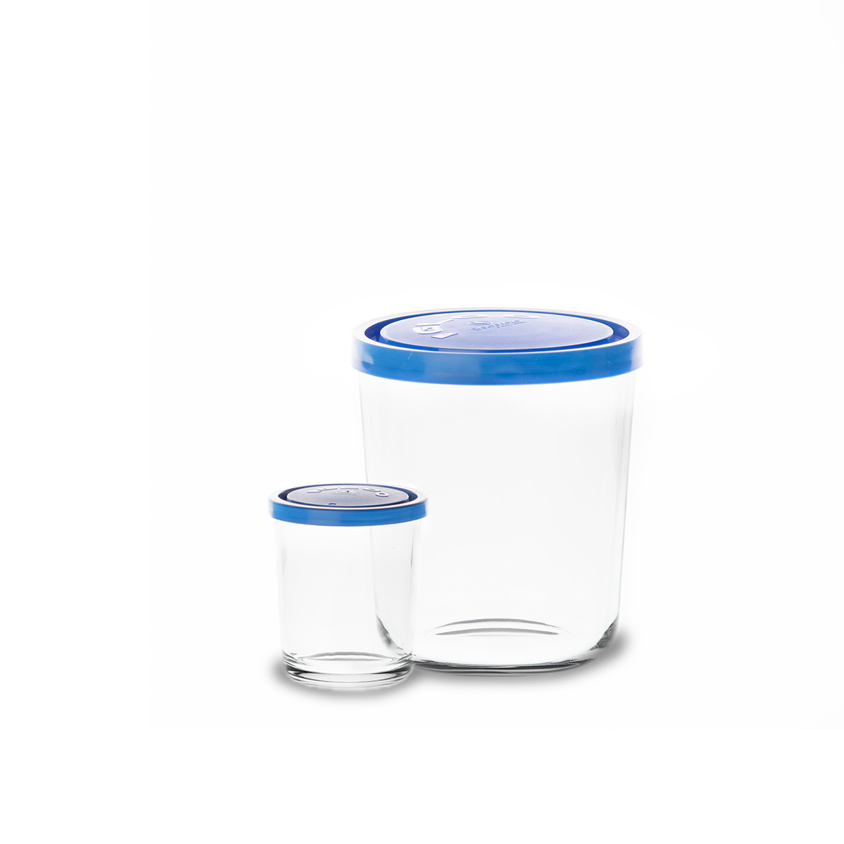 Igloo High - Contenedor de Vidrio con Tapa Azul / Blanco.