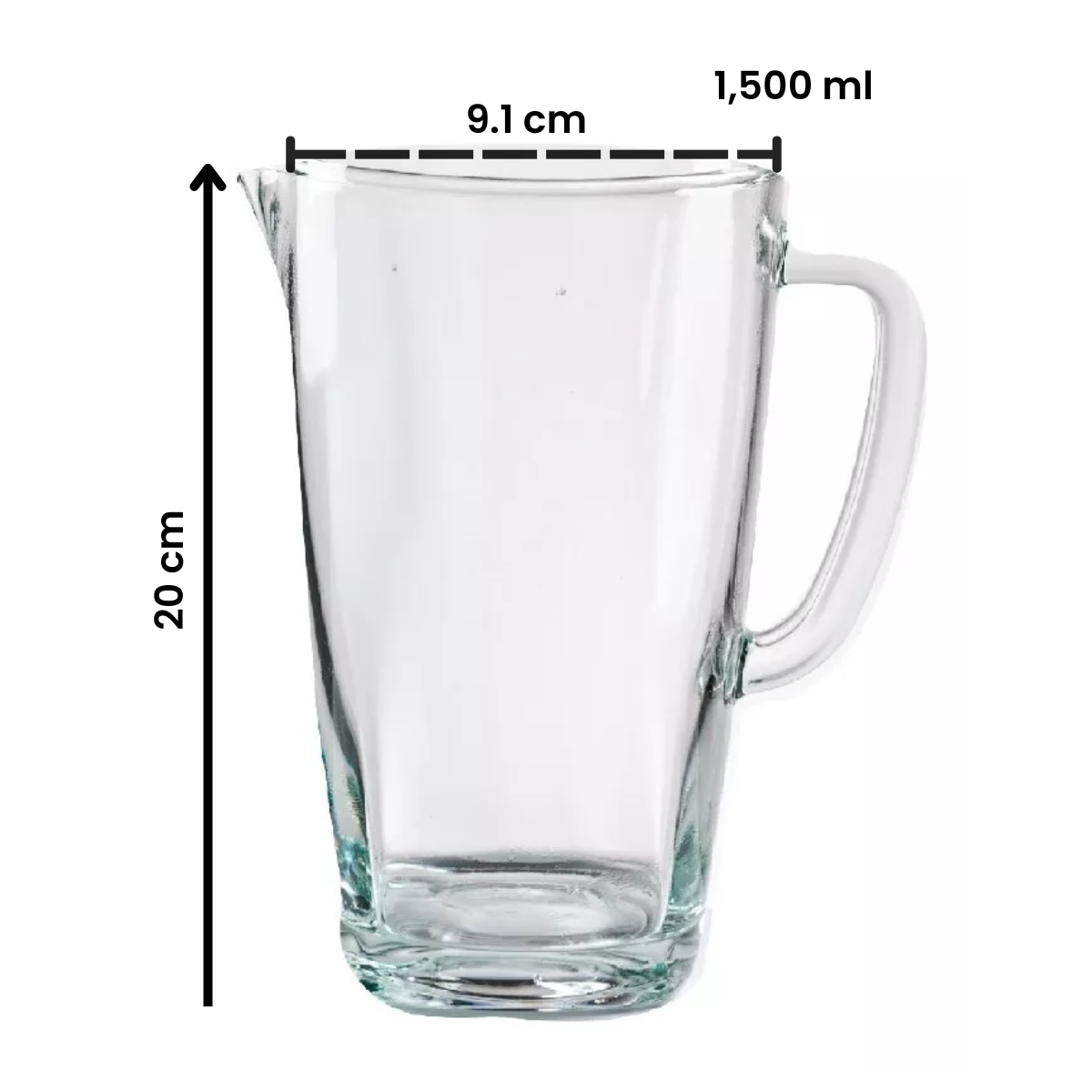 Genova - Jarra De Vidrio De 1.5 Lt.