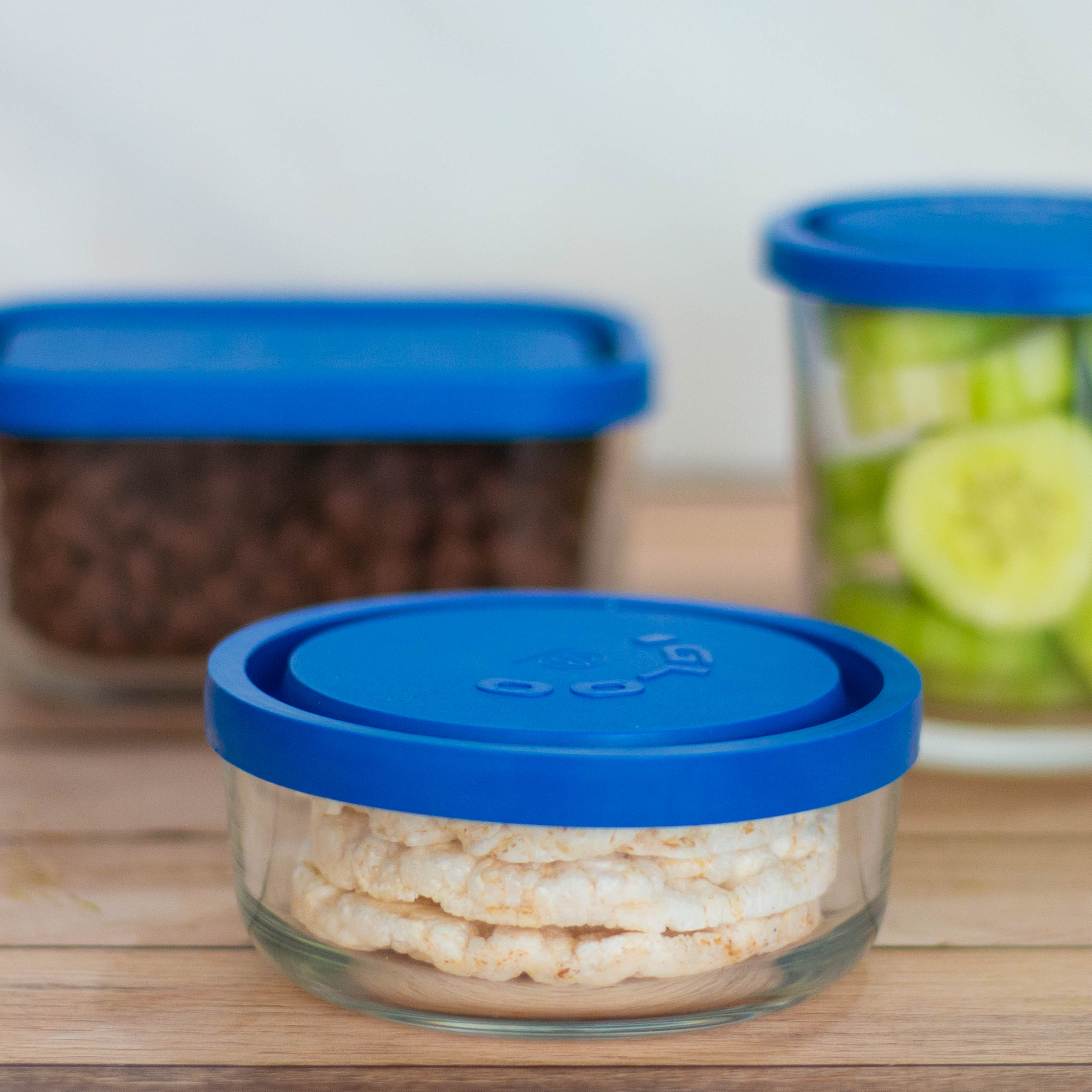 Igloo - Set 4 Contenedores De Vidrio Con Tapa