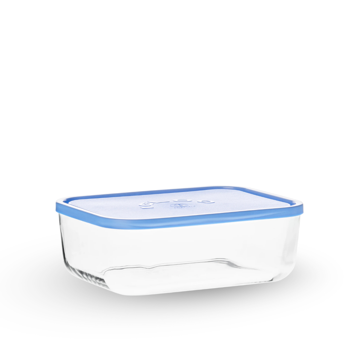 Igloo - Juego de 3 Contenedores De Vidrio Con Tapa Azul