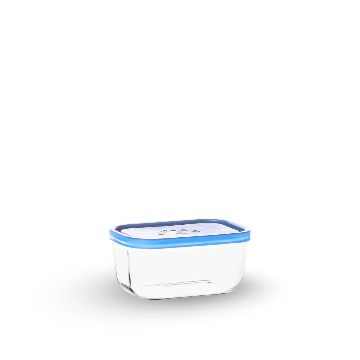 Igloo - Juego de 3 Contenedores De Vidrio Con Tapa Azul