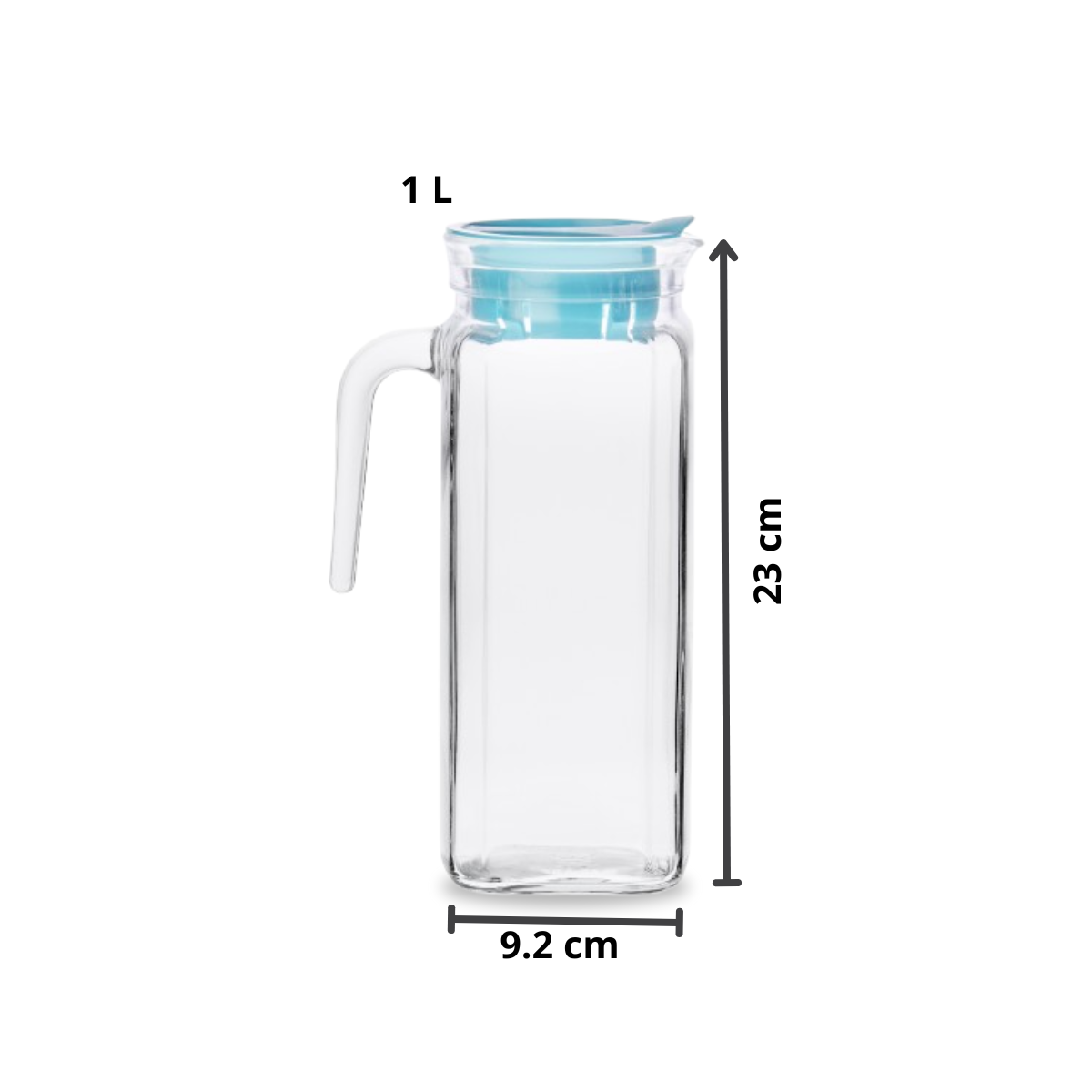 Igloo Quadra - Jarra de Vidrio con Tapa 1 Litro