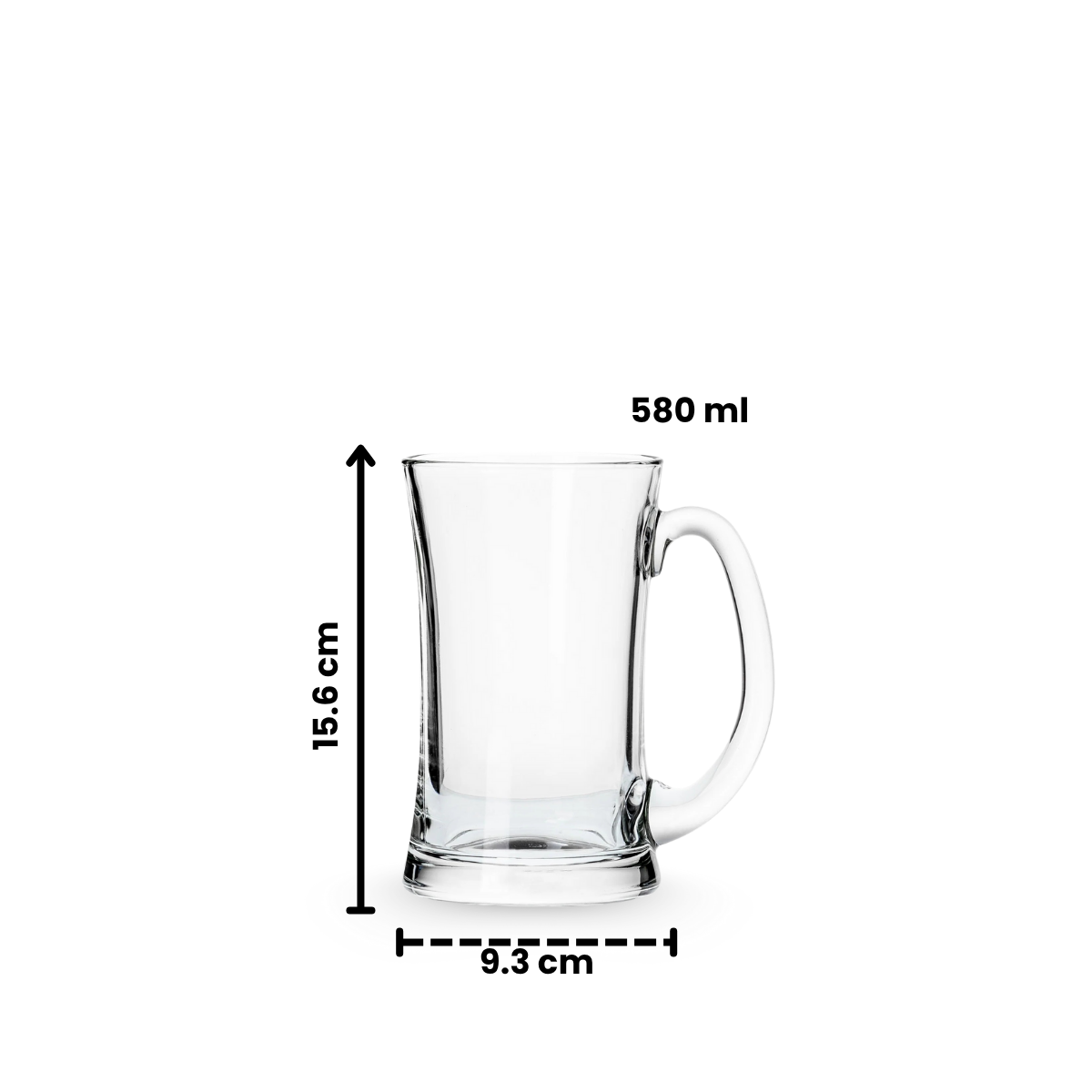 Malt 1P - Juego de 6 Tarros de Vidrio.