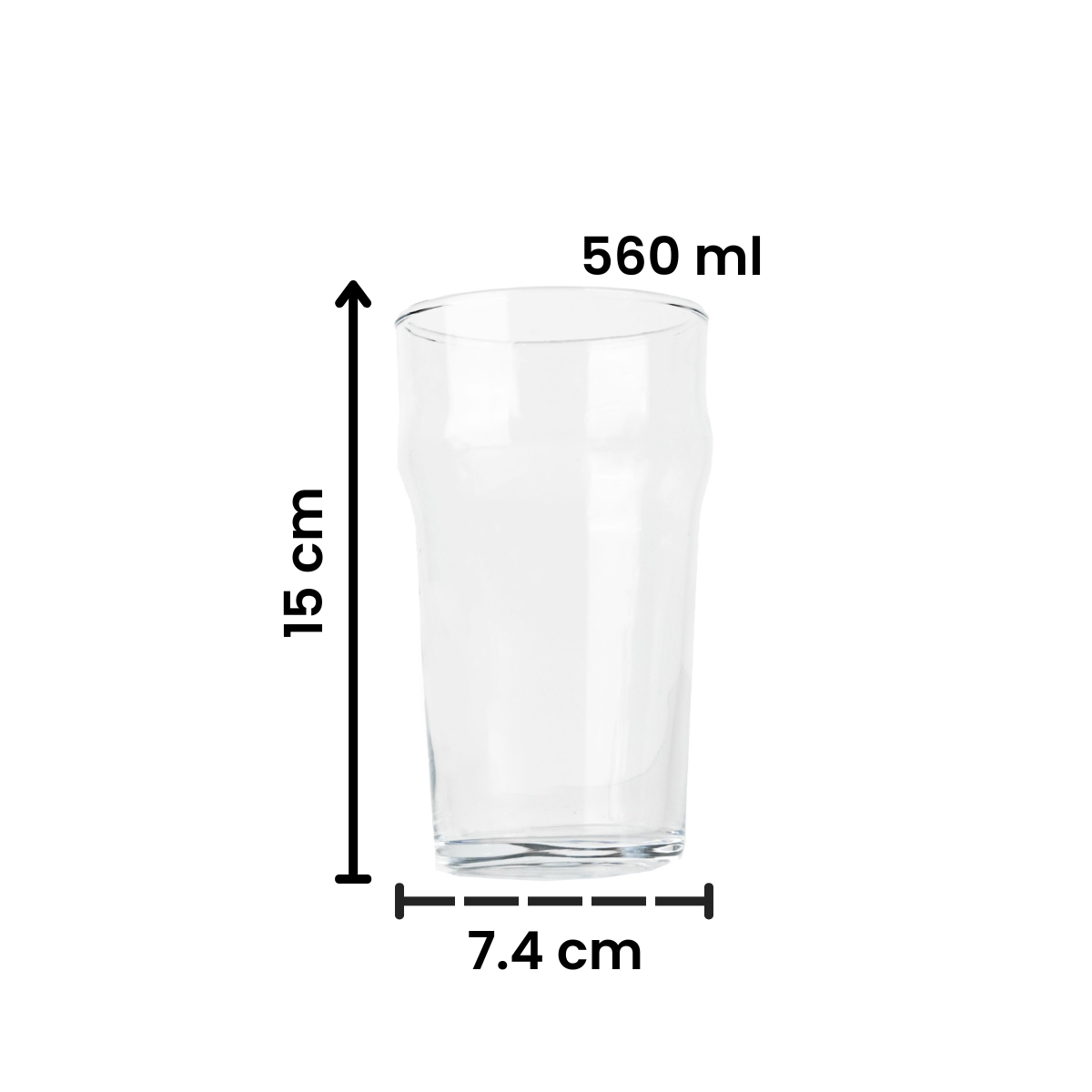 Albira Pub - Juego de 12 Vasos Cerveceros 560 ml