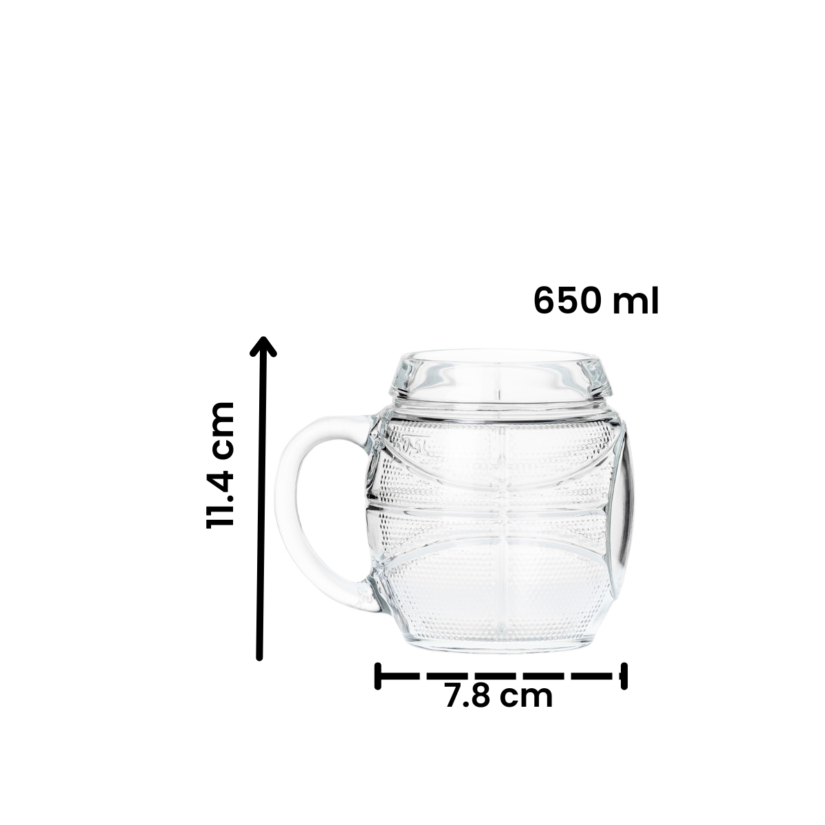 Sports Basketball - Juego de 6 Tarros de Vidrio en forma de Balón de Basketball.