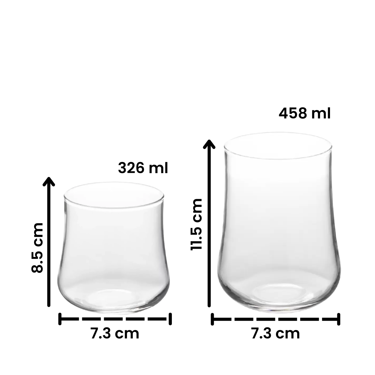 Bolonia - Juego de Vasos de Vidrio