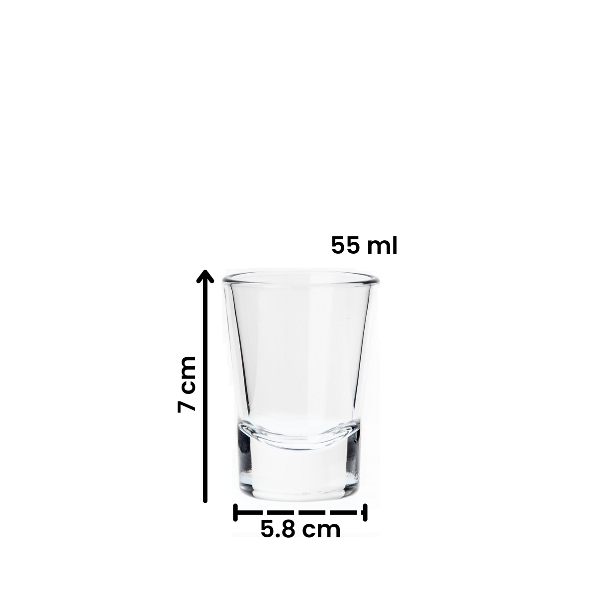 Conic - Juego de 6 Tequileros 55 ml