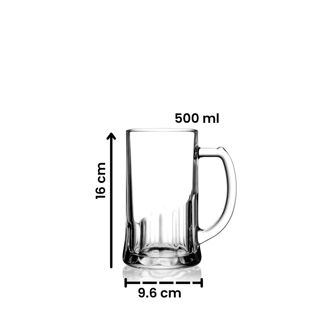 Europa - Juego De 6 Tarros De Vidrio De 500 Ml.