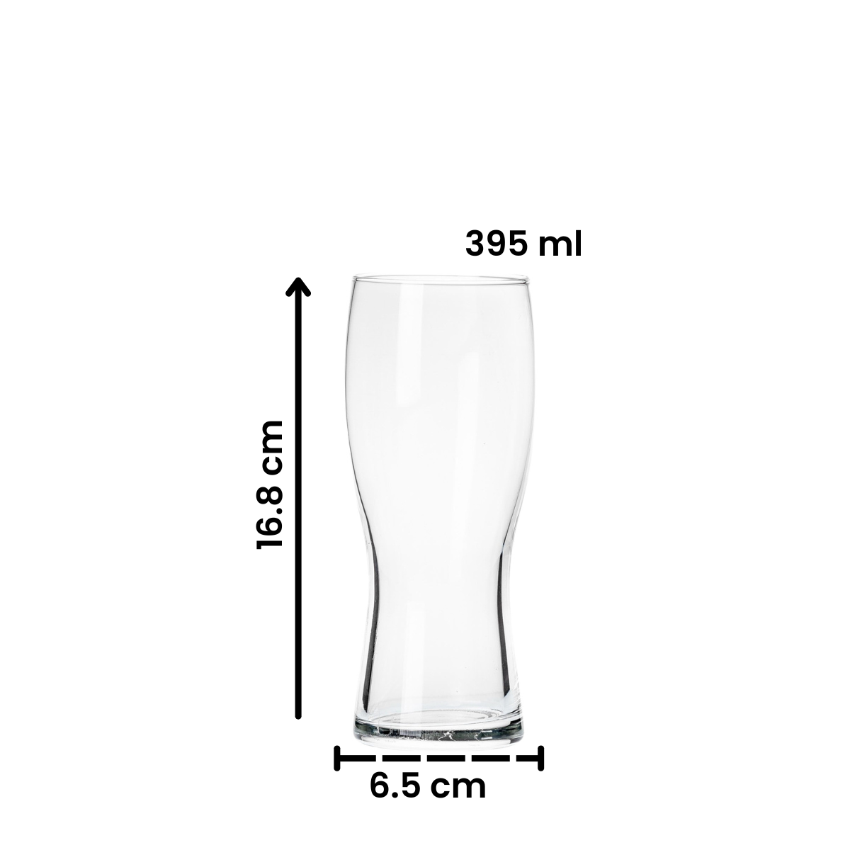 Koblenz .3 - Juego de 6 Vasos Cerveceros de Vidrio.