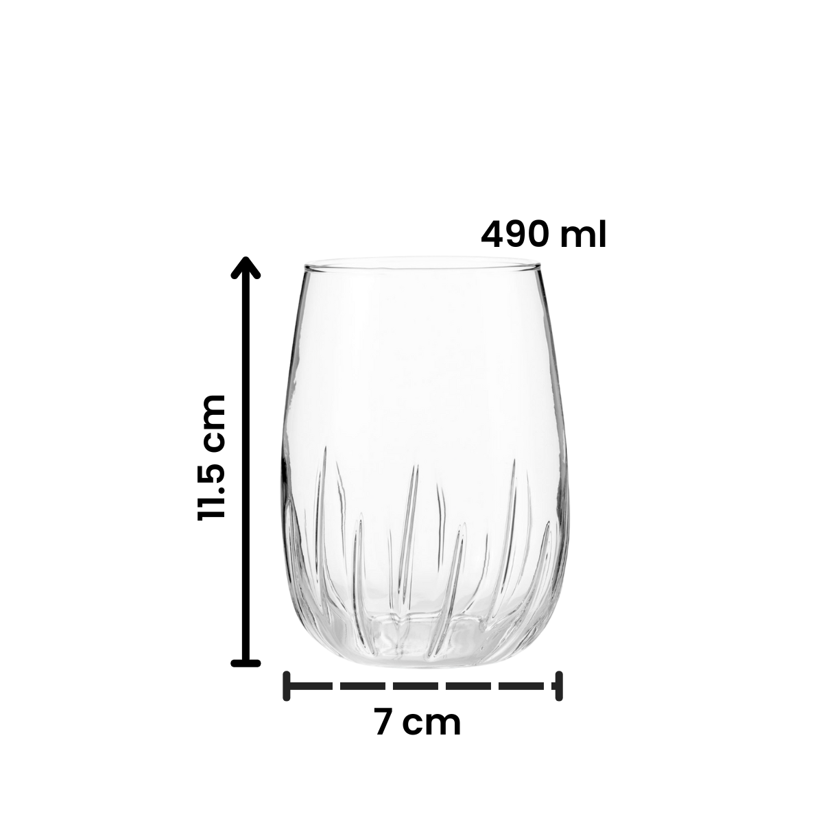 Mistral - Juego De 6 Vasos De Vidrio 490 Ml
