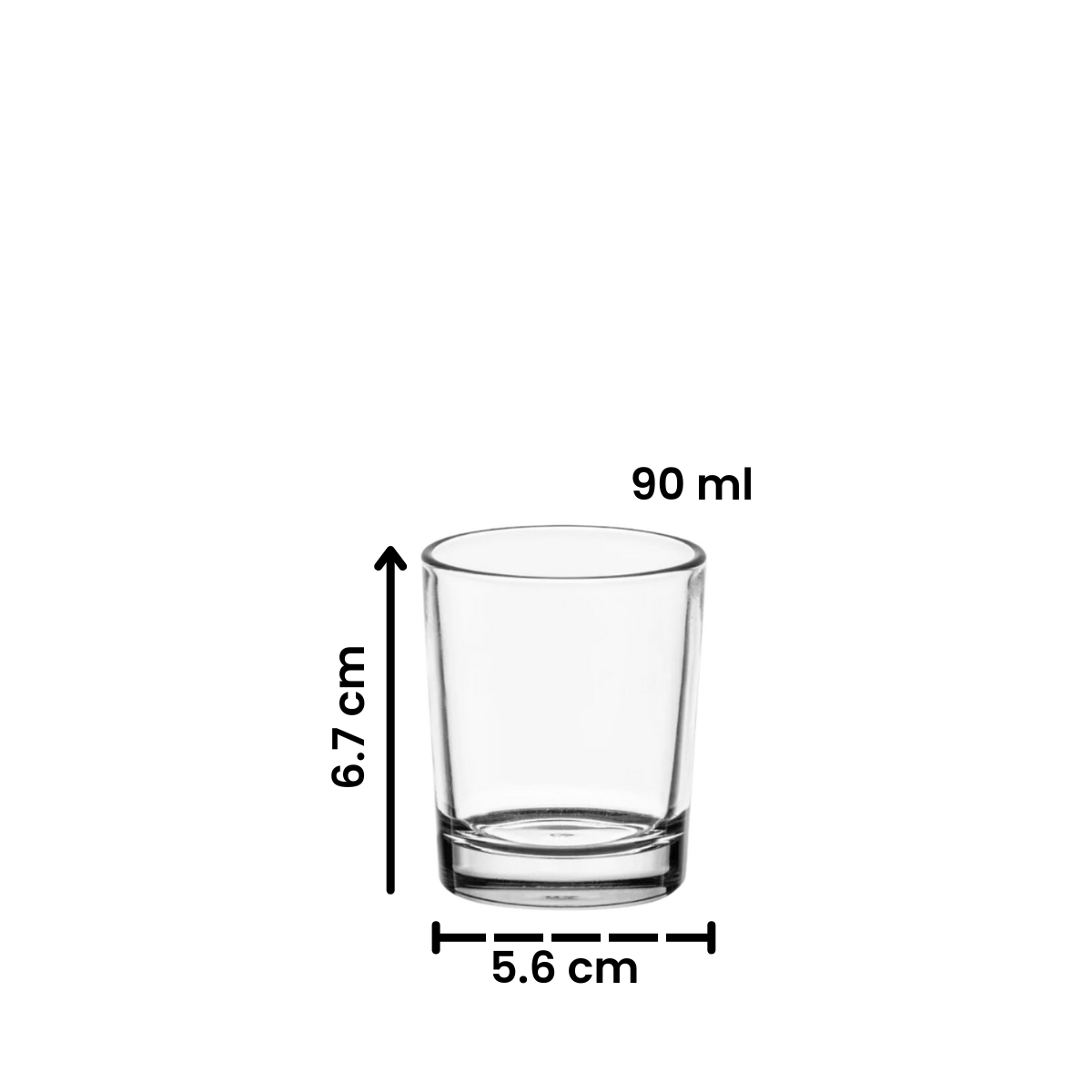 Nordkapp - Juego De 6 Tequileros De Vidrio De 90 Ml