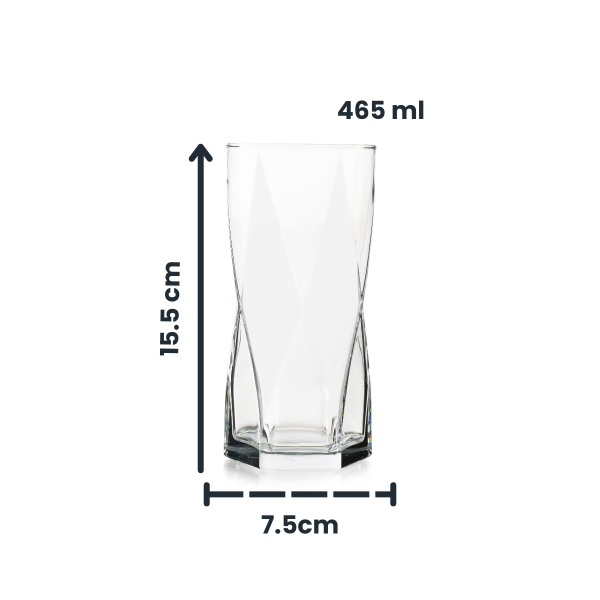 Octo - Juego De 6 Vasos De Vidrio