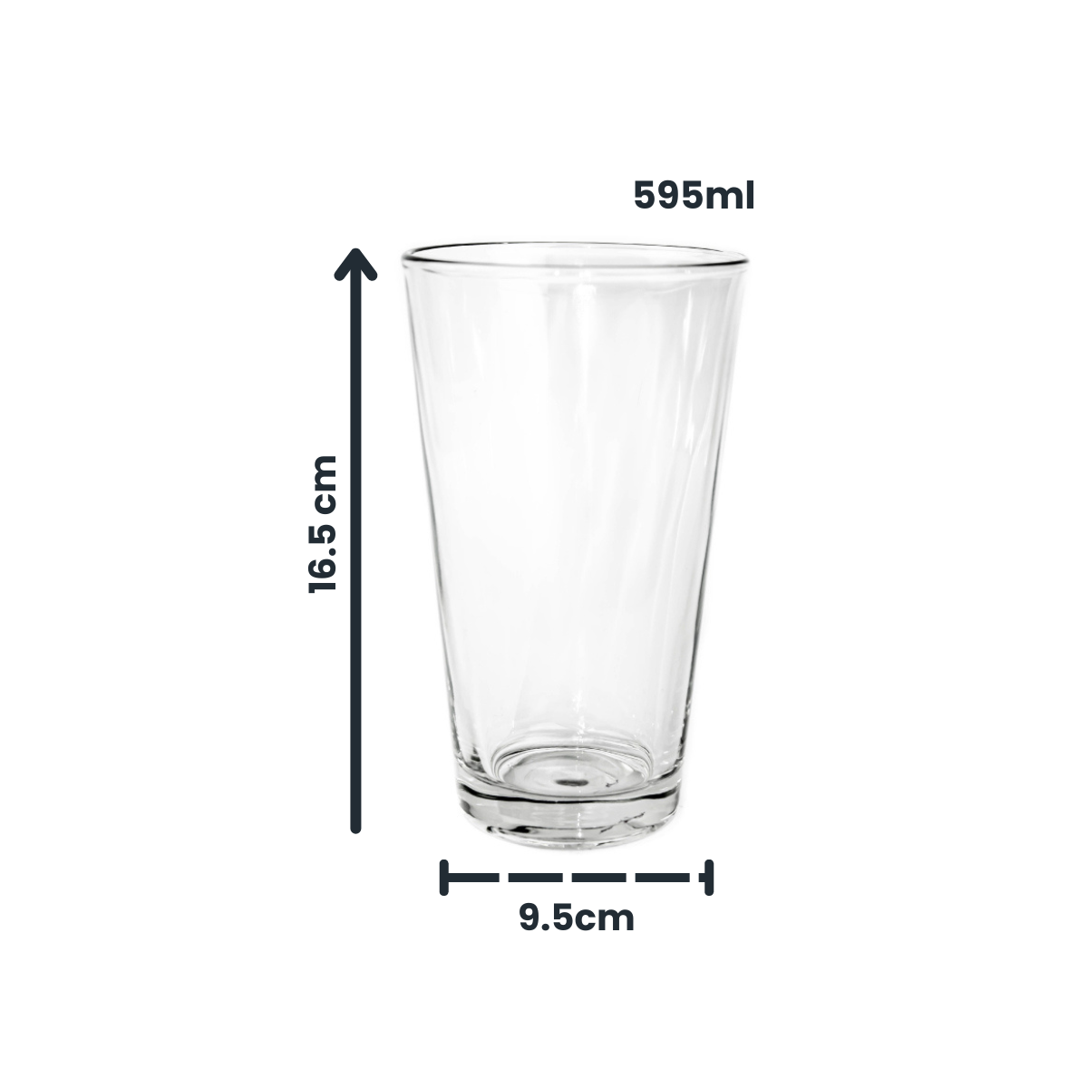 Herradura - Juego De Vasos De Vidrio 595 ml