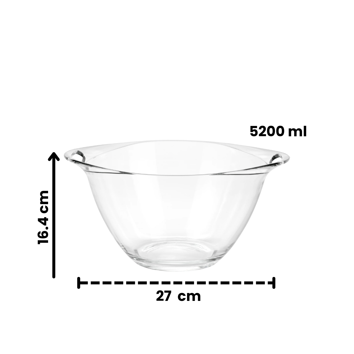 Palladio Practica - Bowls 27 Cm Ensaladera De Vidrio