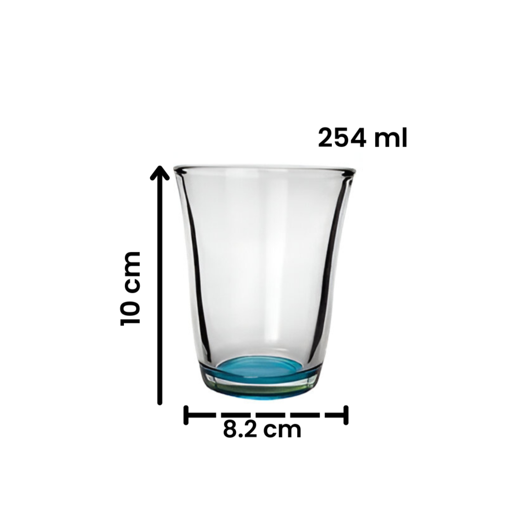 Colors - Juego 6 Vasos Vidrio 254 Ml