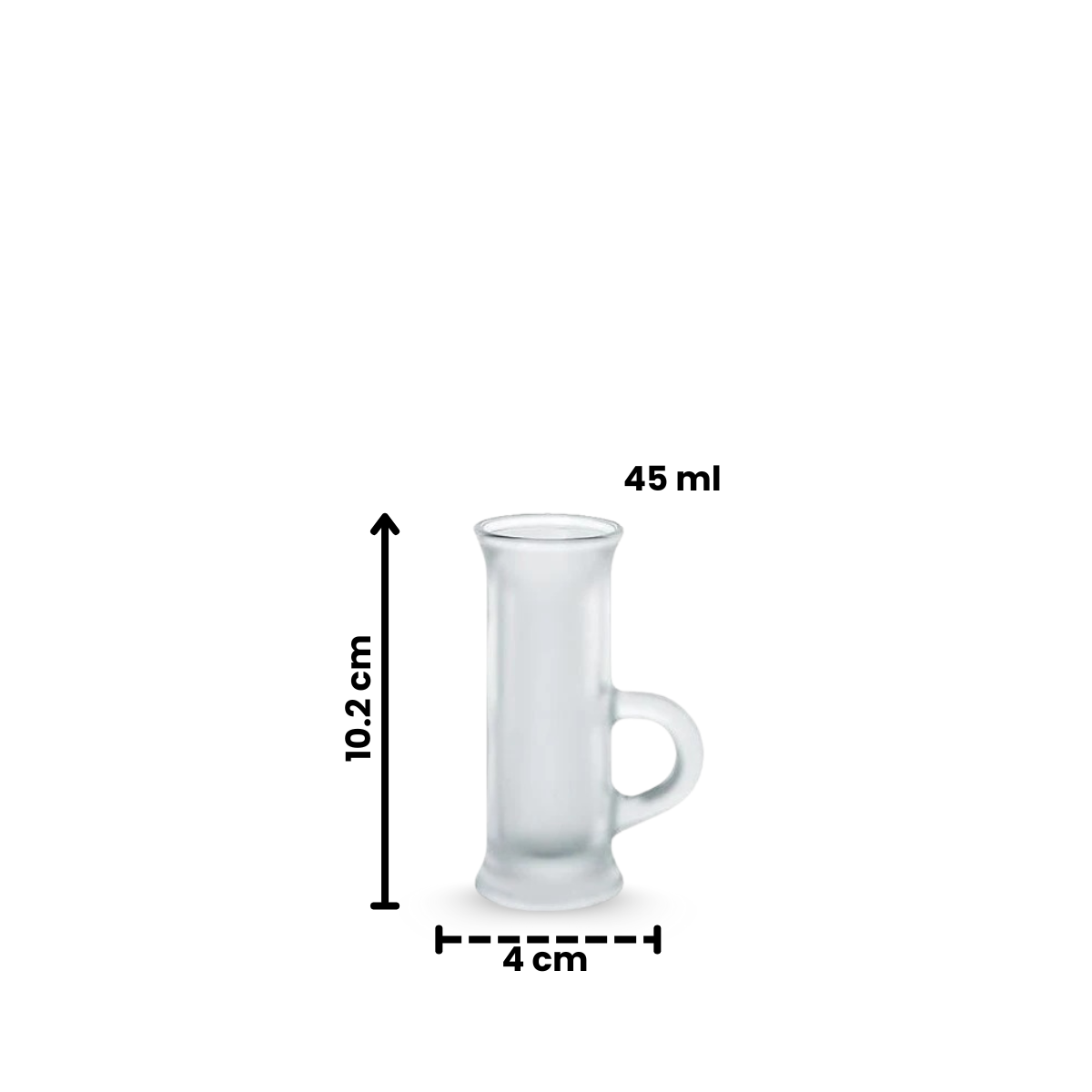 Polo 45 Sat - Juego de 6 Tequileros de Vidrio.