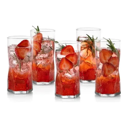 Octo - Juego De 6 Vasos De Vidrio