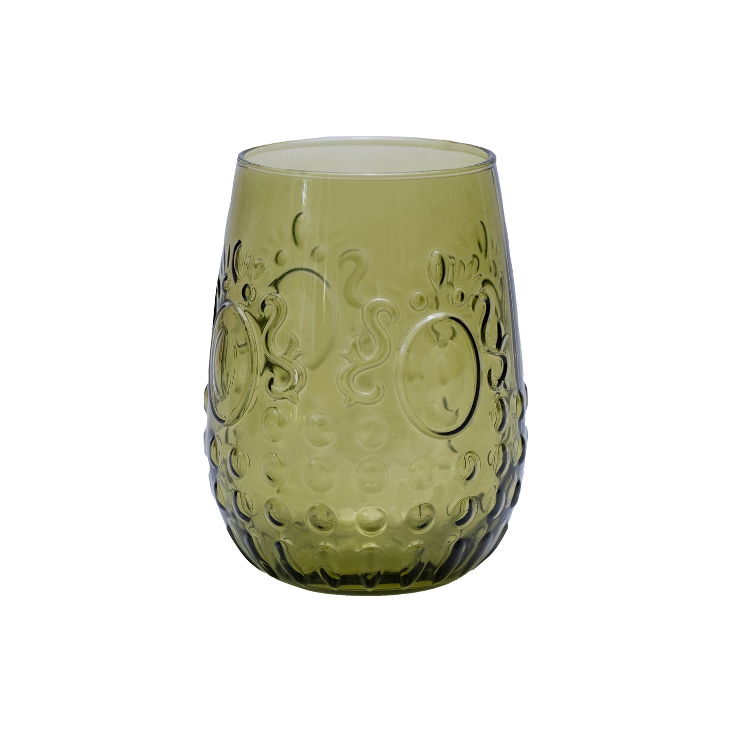 "Baroque Colors" Juego De 6 Vasos De Vidrio Pintado