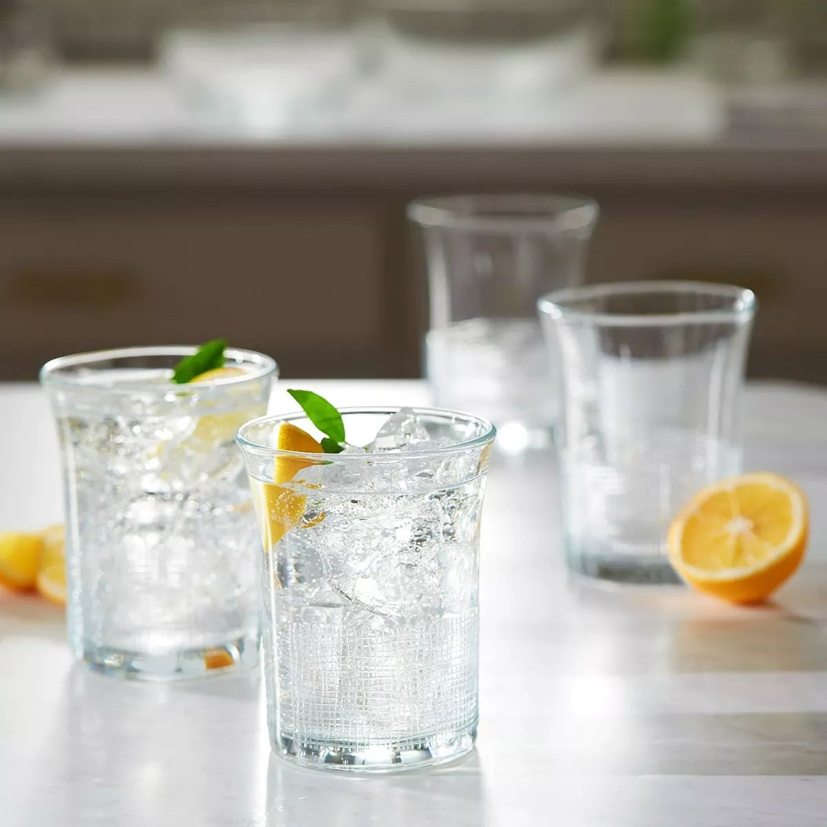 Yute - Juego De Vasos De Vidrio Capacidad 355 ml