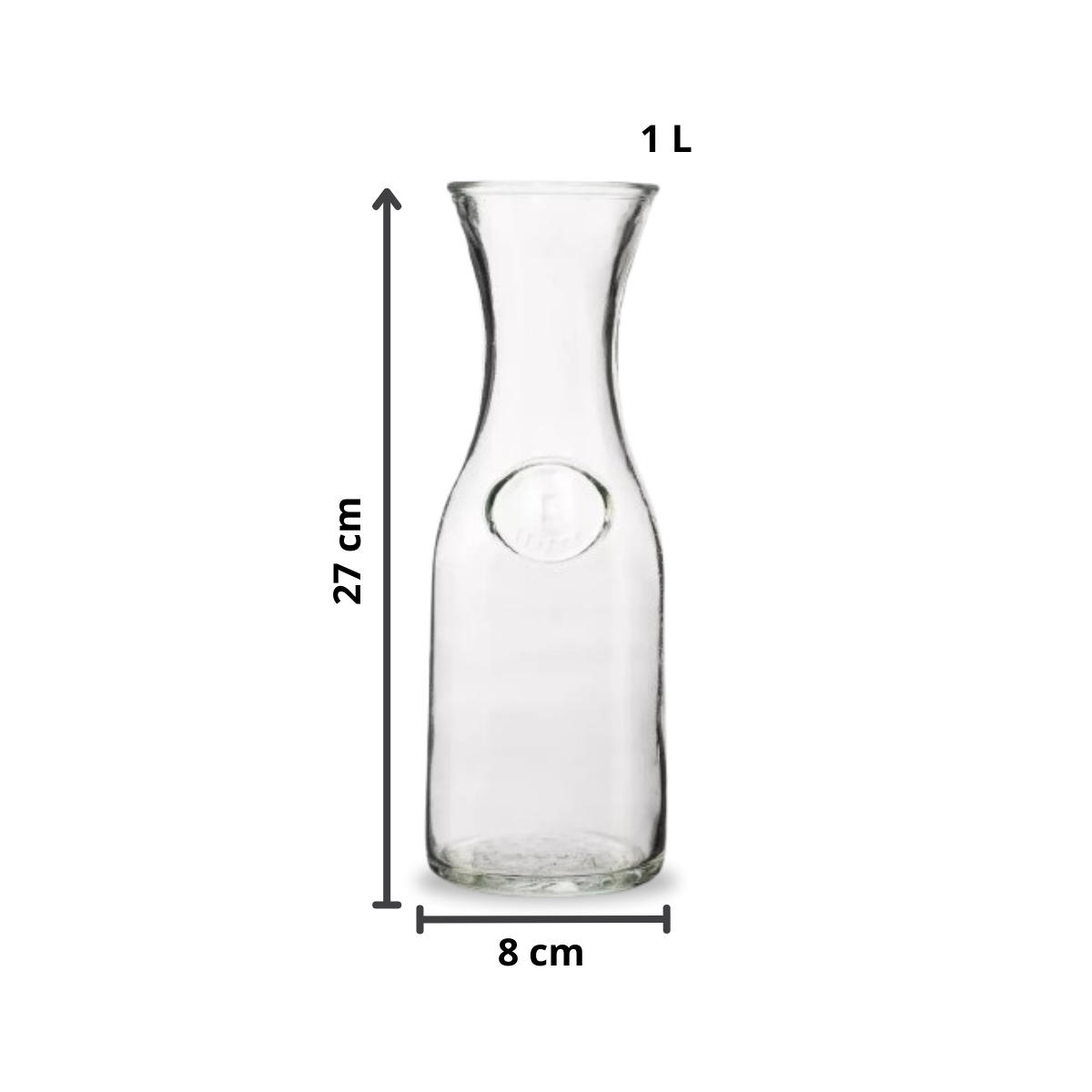 Vino - Garrafa de Vidrio Capacidad 1 Lt